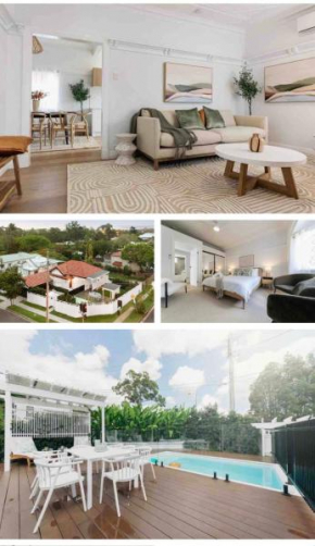Urban Getaway Bardon Luxe 3 bed 2 bath and pool